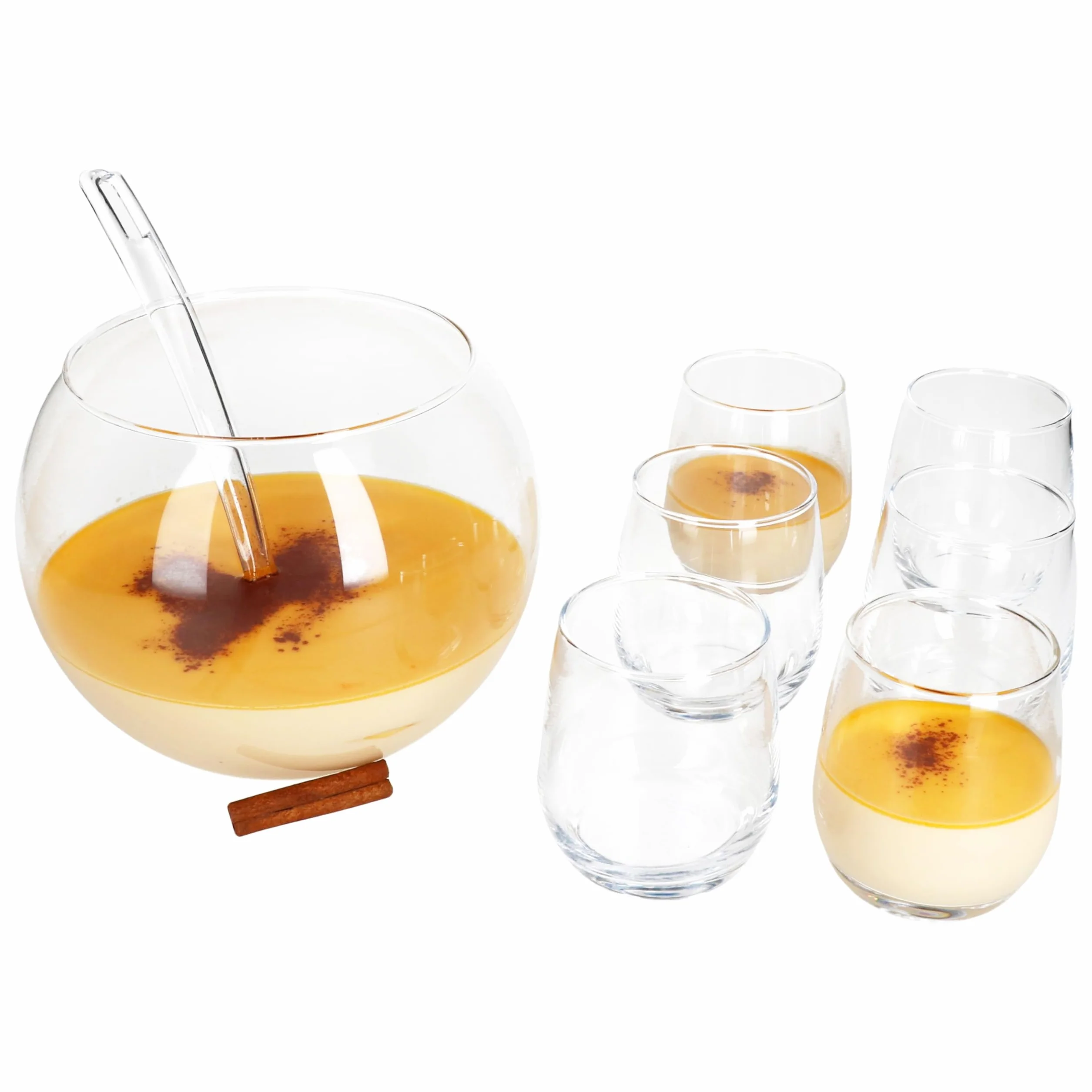 MamboCat Bolle Bowle zestaw 8-częściowy 3,3 l miska kielnia szklanki chochla kieliszek 350 ml