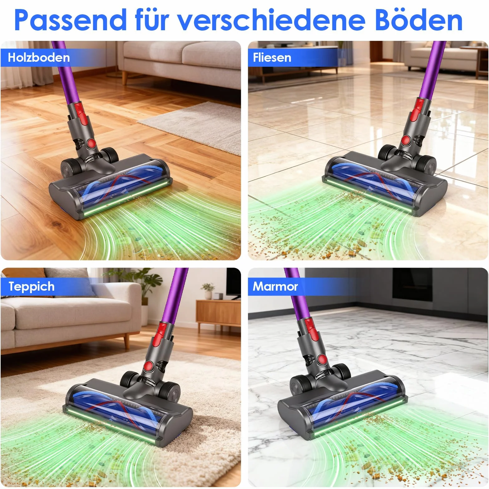 Szczotka Dyson V7 V8 V10 V11 V15 wykrywanie kurzu wymienna głowica do podłóg parkietu