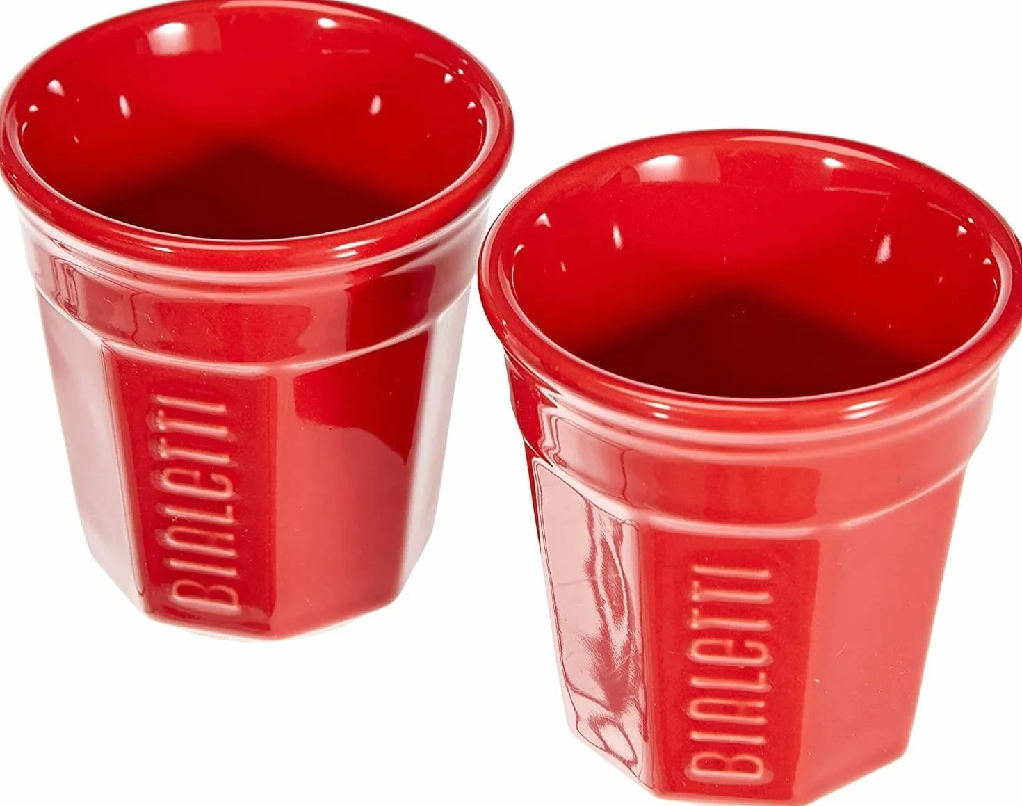 Bialetti – Mini Express Kandisky: W Zestawie Kawiarka Na 2 Filiżanki (90Ml) I 2 Szklanki, Czerwona, Aluminiowa
