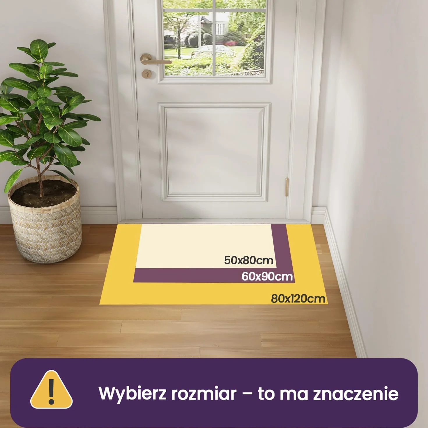 DEXI Wycieraczka do drzwi, antypoślizgowa mata barierowa do wewnątrz i na zewnątrz, super chłonny dywanik wejściowy, można prać w pralce, miękka mata podłogowa, dywan, szaro-niebieska, 50 x 80 cm