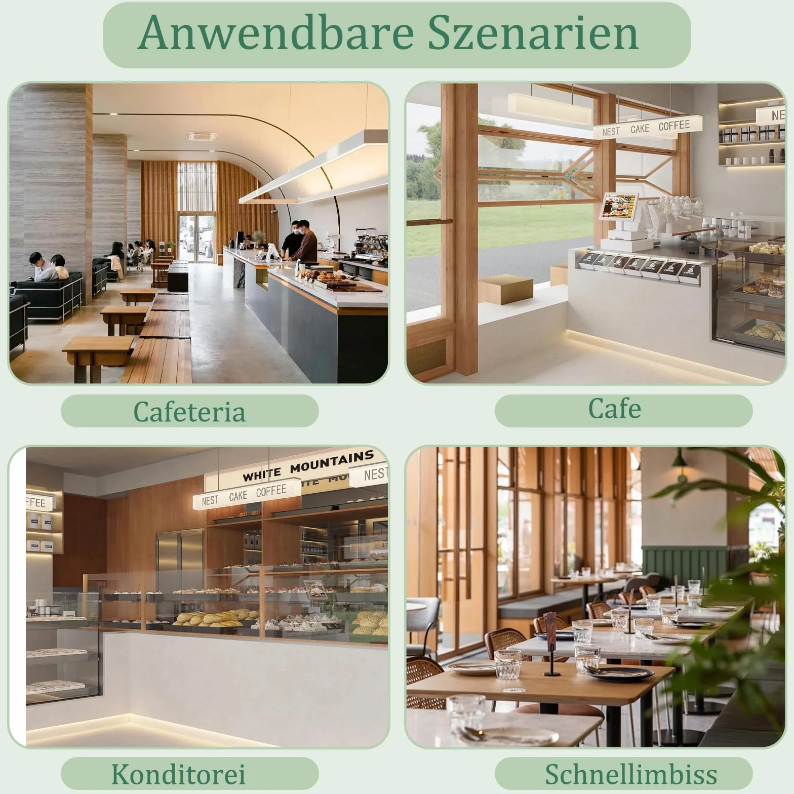 Taca z tworzywa sztucznego, 4 sztuki, prostokątna taca z tworzywa sztucznego, talerze do serwowania, prostokątna taca kuchenna do kuchni, jadalni, kawiarni (24,5 x 17,5 cm)