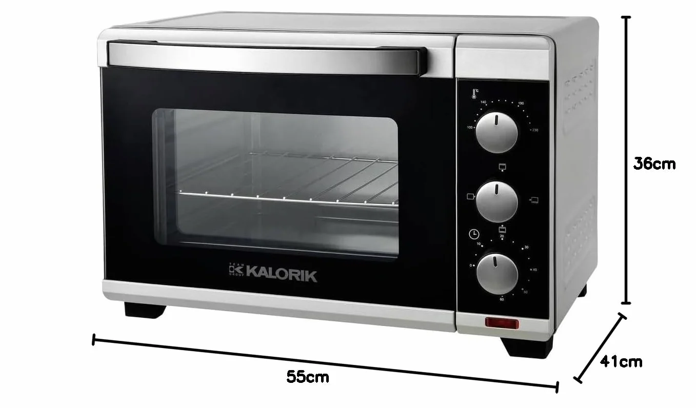 Kalorik Piekarnik 19 l TKG OT 2011 SR 1280 W mini piekarnik z termostatem grill timer srebrny