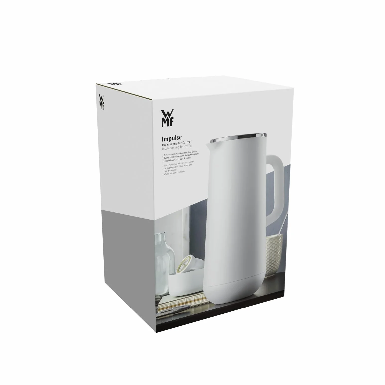 WMF Termos próżniowy Impuls Twist Lock 1,0 l biały
