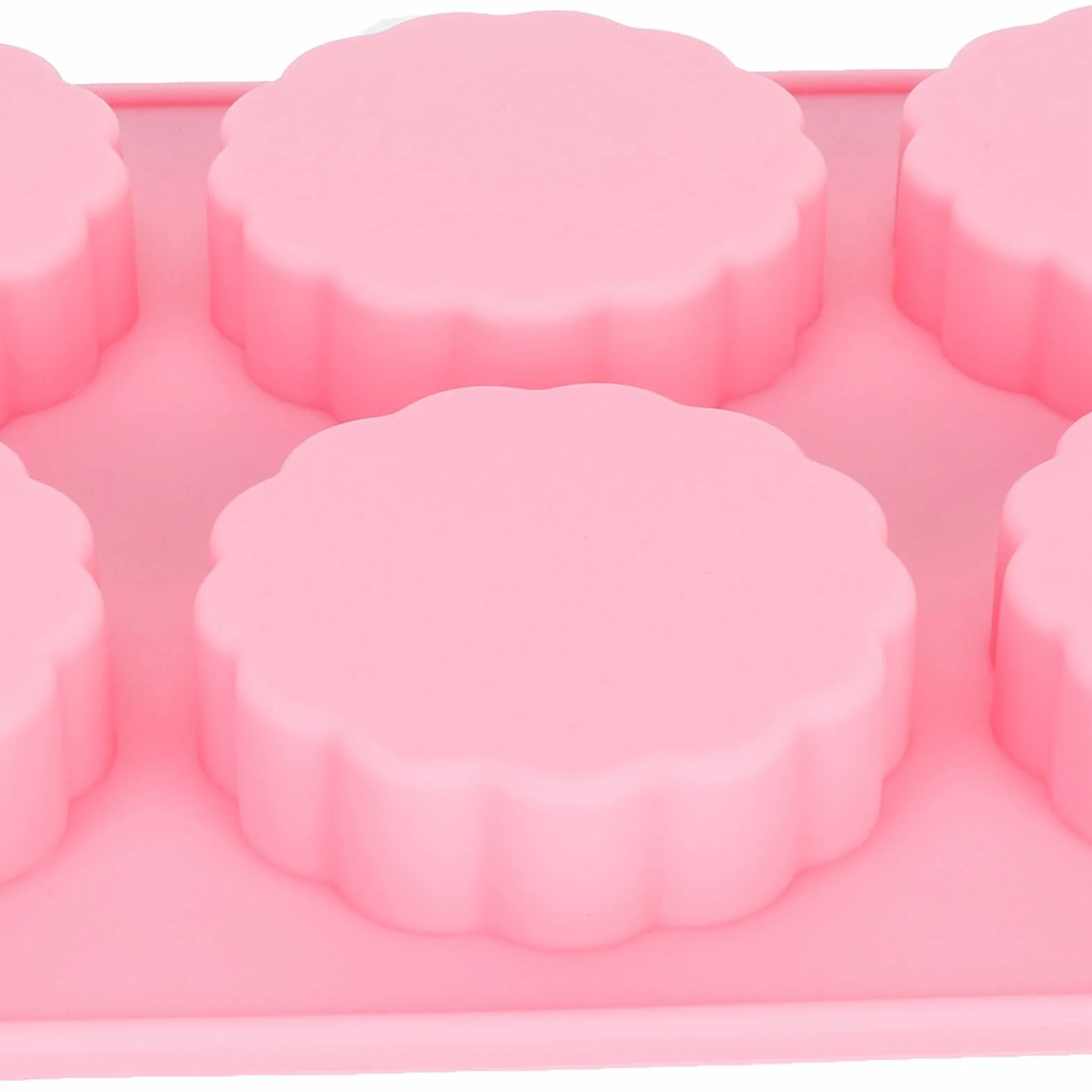 6 Siatki Mooncake Silikonowe Formy DIY Pieczenie Ręcznie Robione Mydło Formy na Deser Narzędzie Kuchenne Oczyszczona Woda Zmywarka do Puszki do łatwej Czyszczenia Silikonowe Ciasta