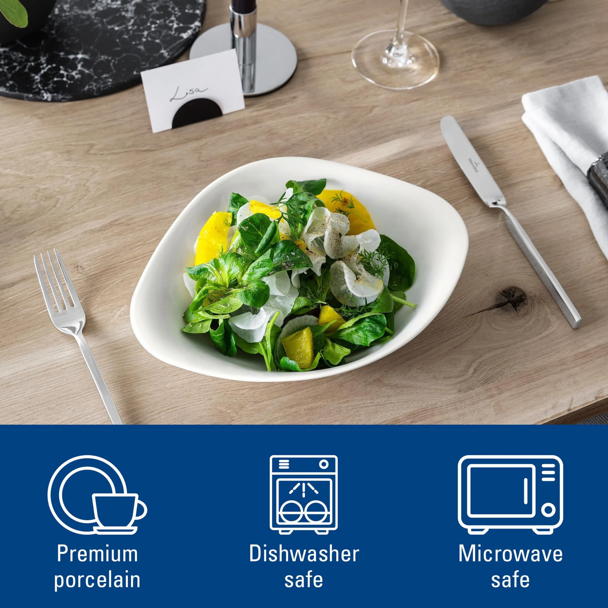 Villeroy & Boch Vapiano zestaw misek do makaronu 2-cz. porcelana Premium biała