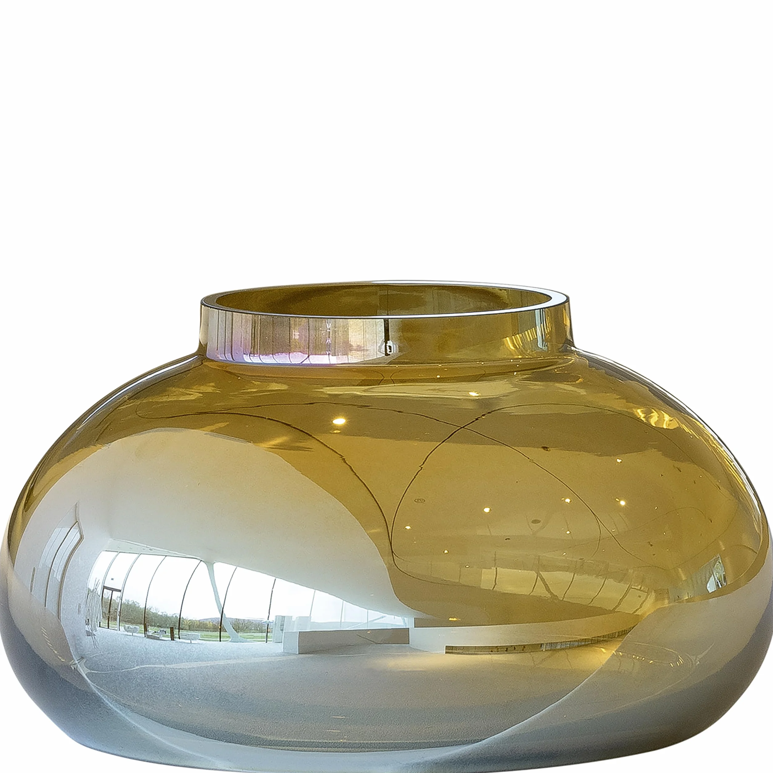 LEONARDO HOME wazon 14 cm złoty szkło