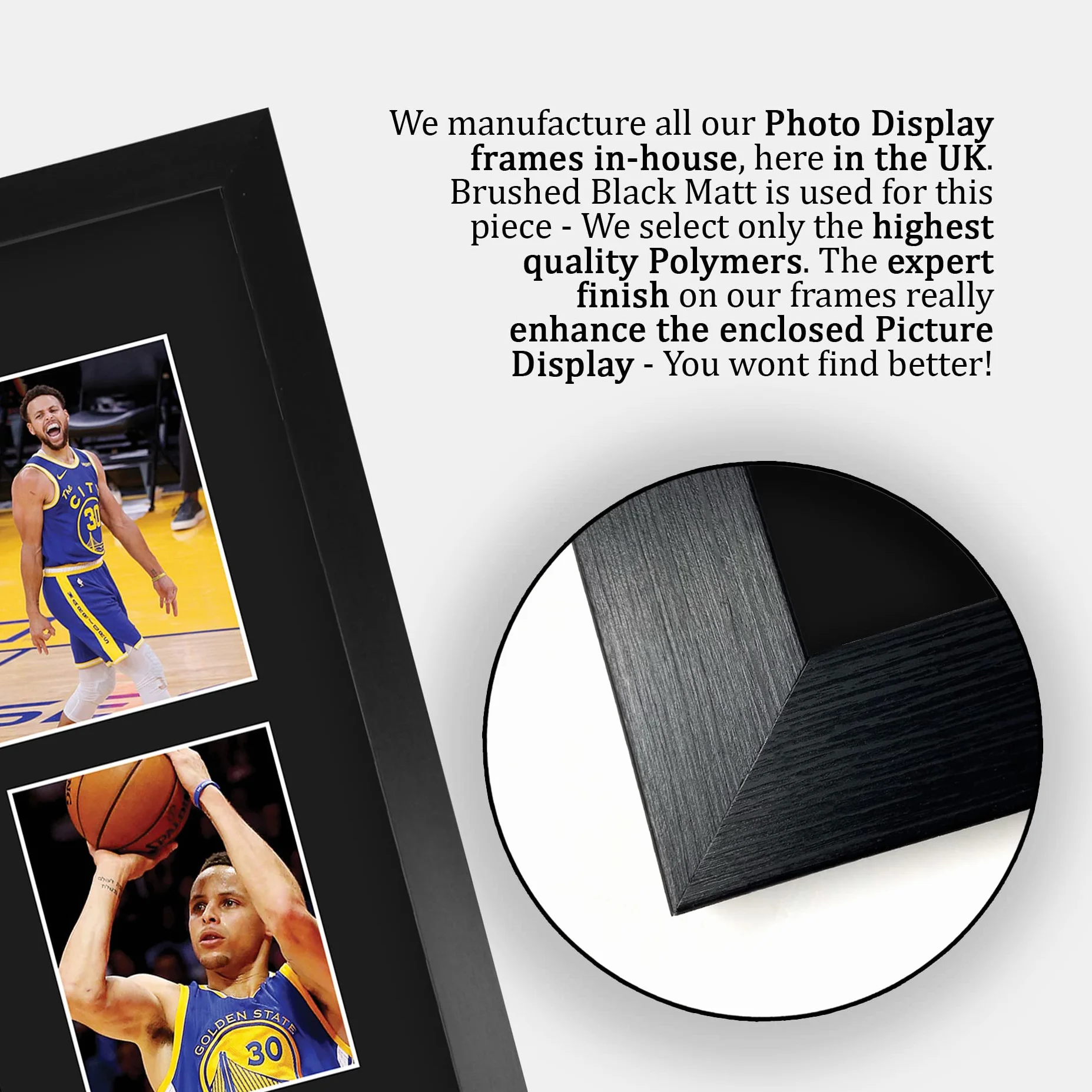 HWC Trading FR A3 Steph Curry Golden State Warriors Prezenty Drukowane Podpisane Prezentacje Autografów Dla Fanów Pamiątek Koszykarskich! - A3 Oprawiony