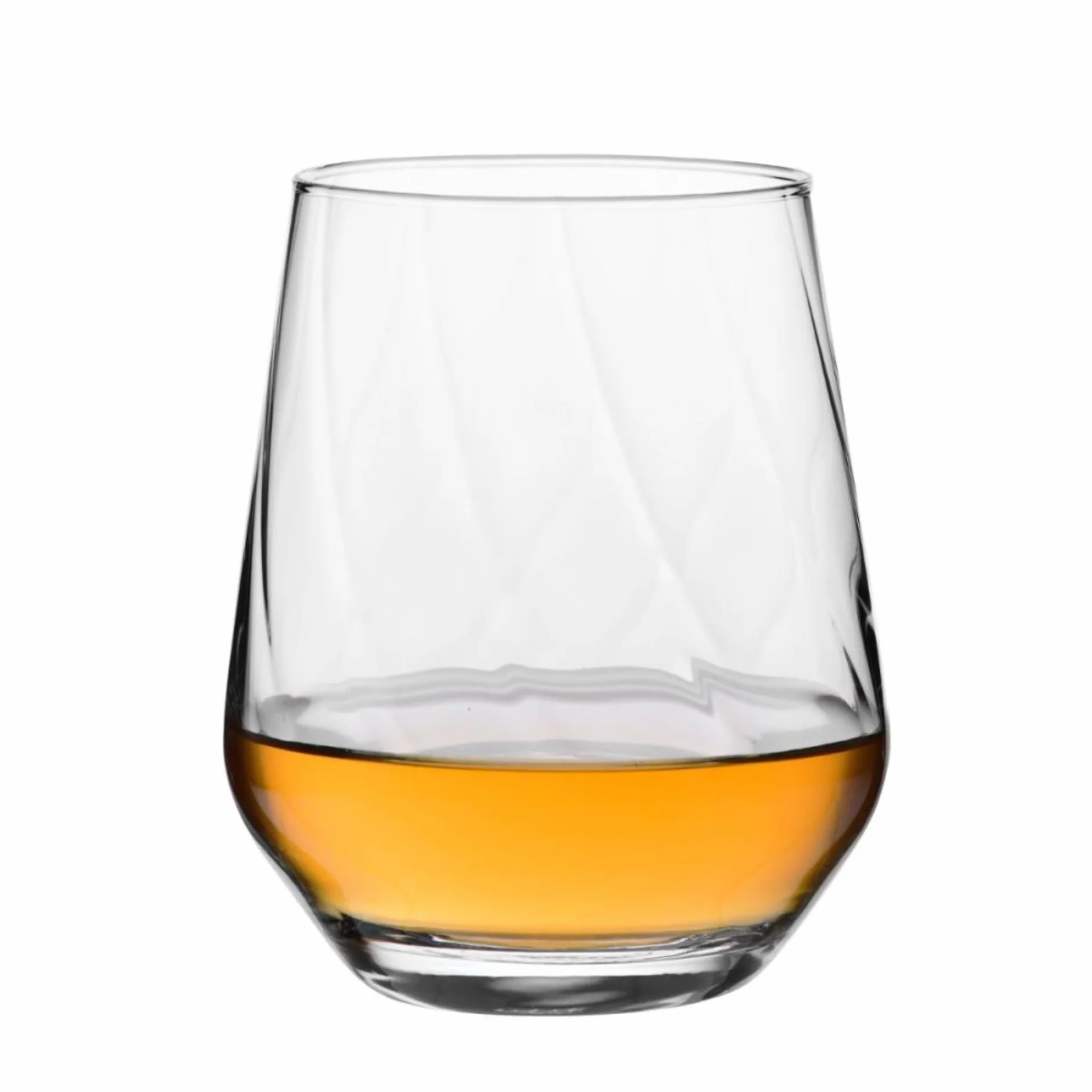 KROSNO Splendour LUMI Szklanki do Napojów 430 ml Zestaw 3 szt – Szkło Kryształowe Bezołowiowe, Nowoczesne, Eleganckie Szklanki do Wody, Soków i Koktajli, Wyprodukowane w Europie