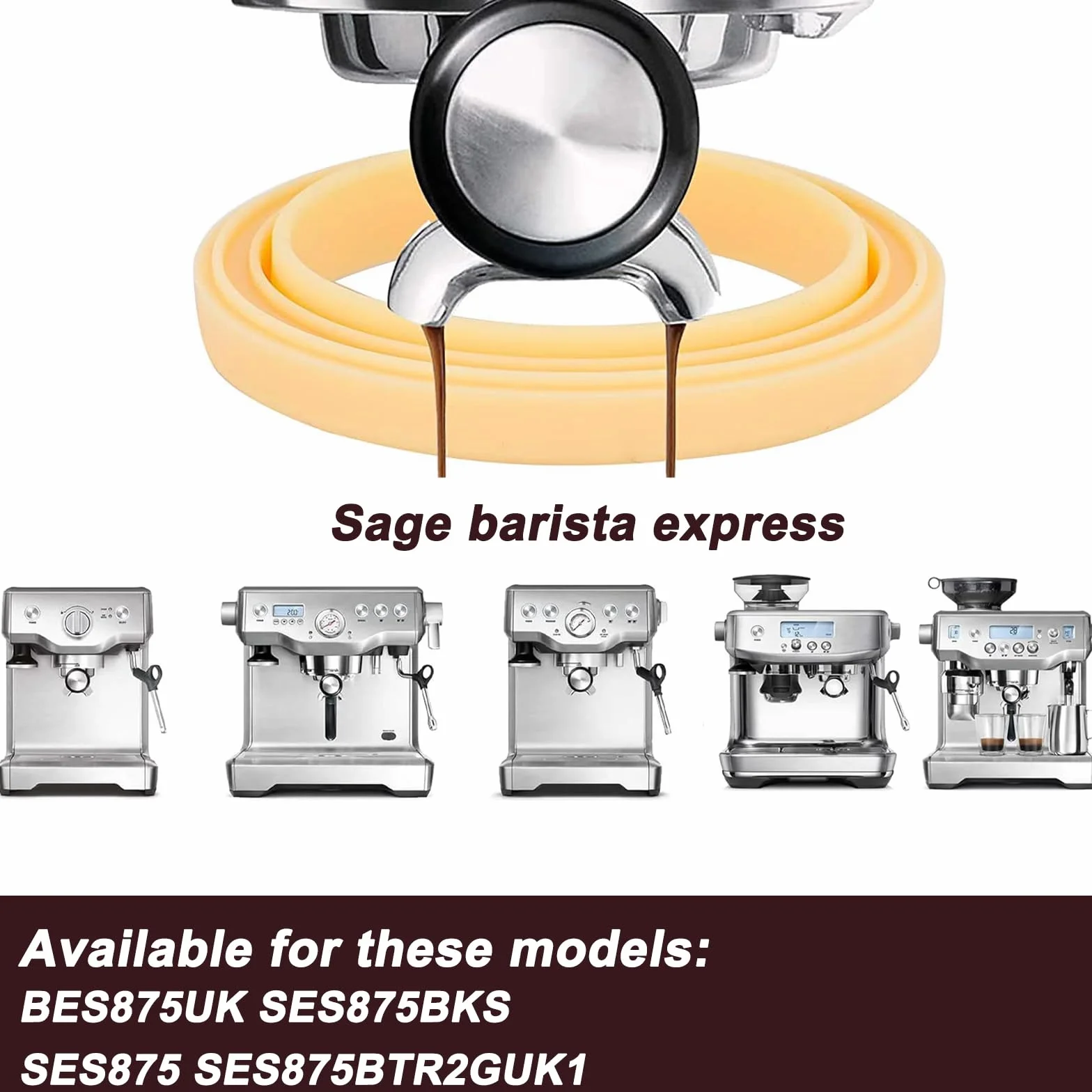 Sage The Barista Express pierścienie uszczelniające silikonowe zamienne BES875UK SES875BKS SES875 SES875BTR2GUK1 do ekspresów do kawy