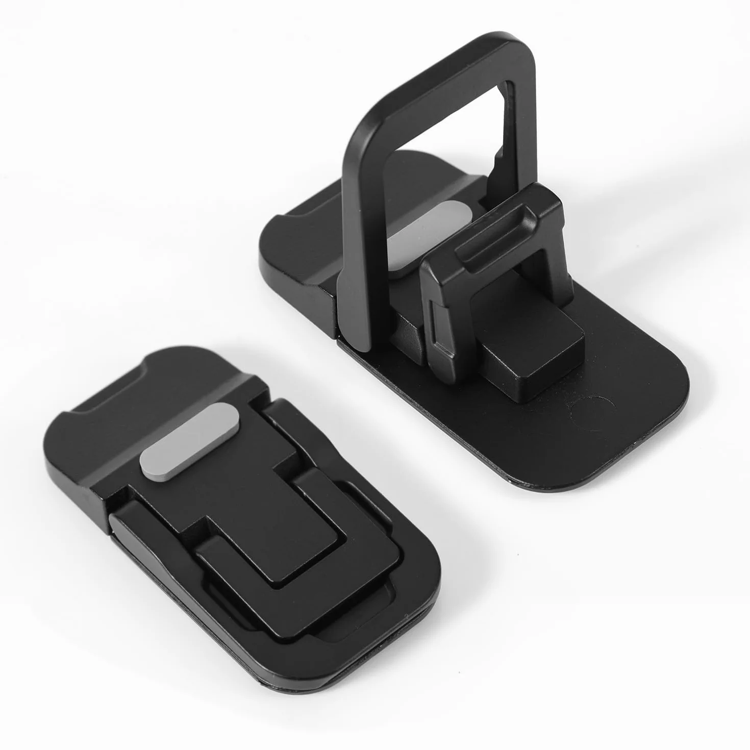 2szt Skladana Podstawka Pod Klawiature Komputerowa na Biurko, Miniaturowa Podstawka Chlodzaca Komputera Regulowana Podstawka pod Klawiature Ergonomiczne Akcesoria Biurowe do Notebooka (Czarna)