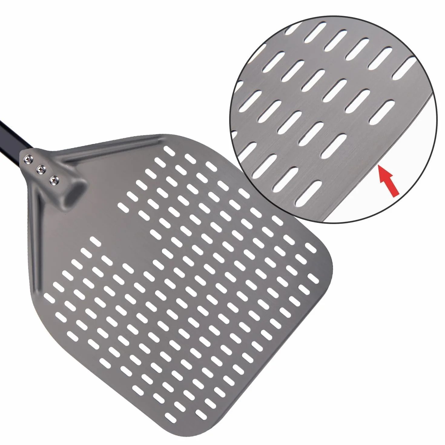 G.a HOMEFAVOR Łopatka do pizzy 30 cm prostokątna anodowane aluminium