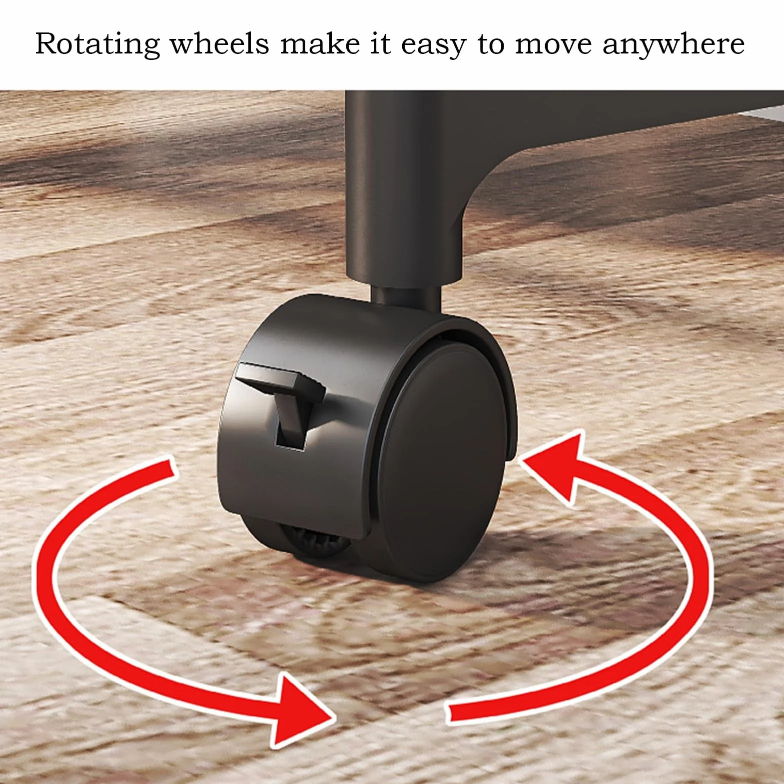 Double Rods Clothes Rack With Wheels Metal Clothing Rack For Hanging Clothes Portable Wardrobe Garment Racks For Bedroom Laundry Living Room(Black)