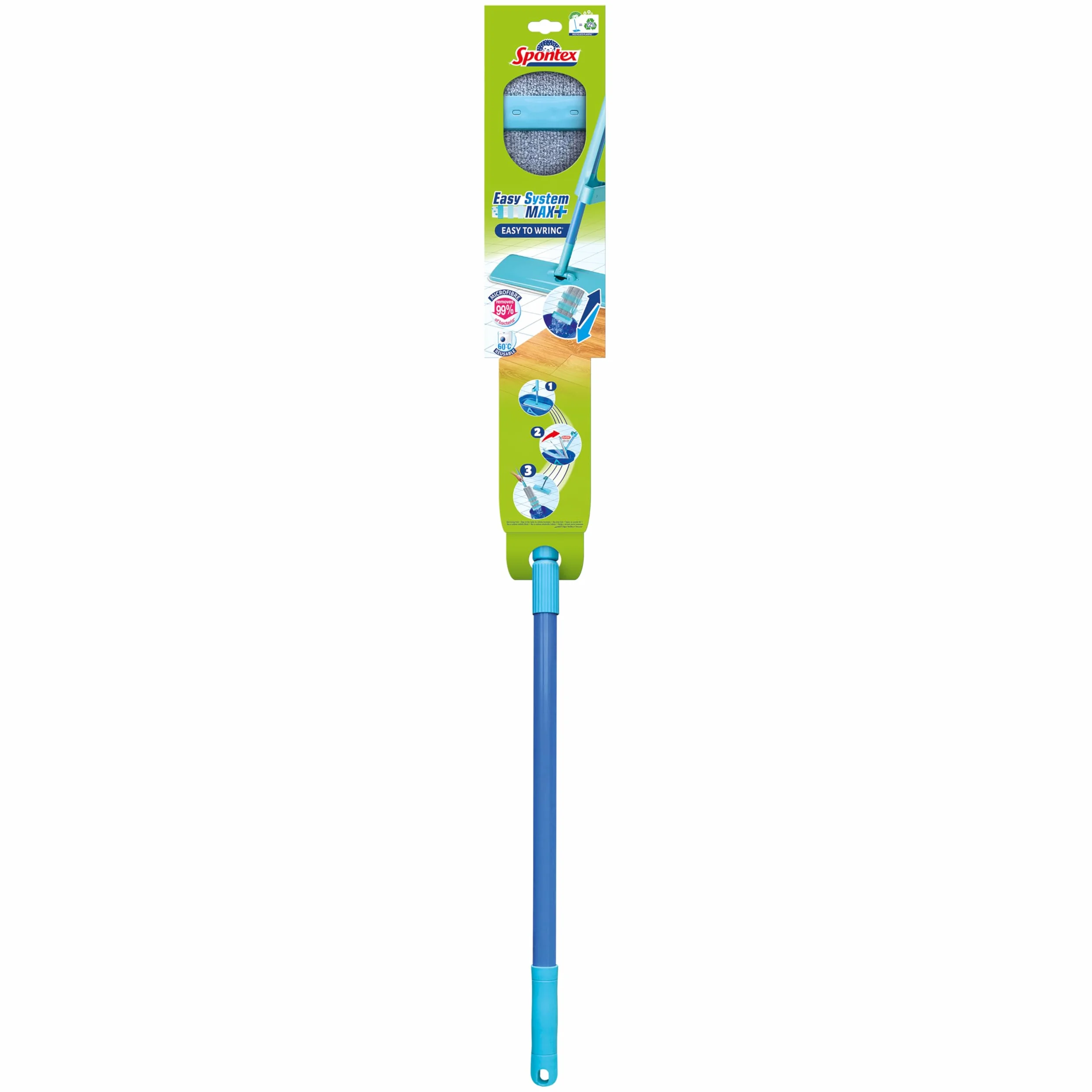 Spontex Easy System Max+ mop podłogowy z mikrofibry z systemem wykręcania