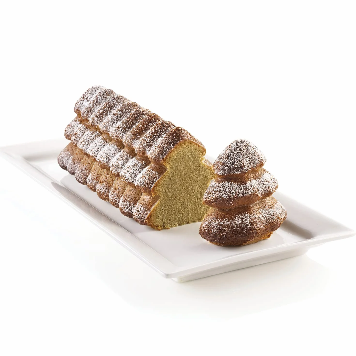 silikomart - BûCHE SAPIN - Formy silikonowe 250 x 89 wys. 87 mm