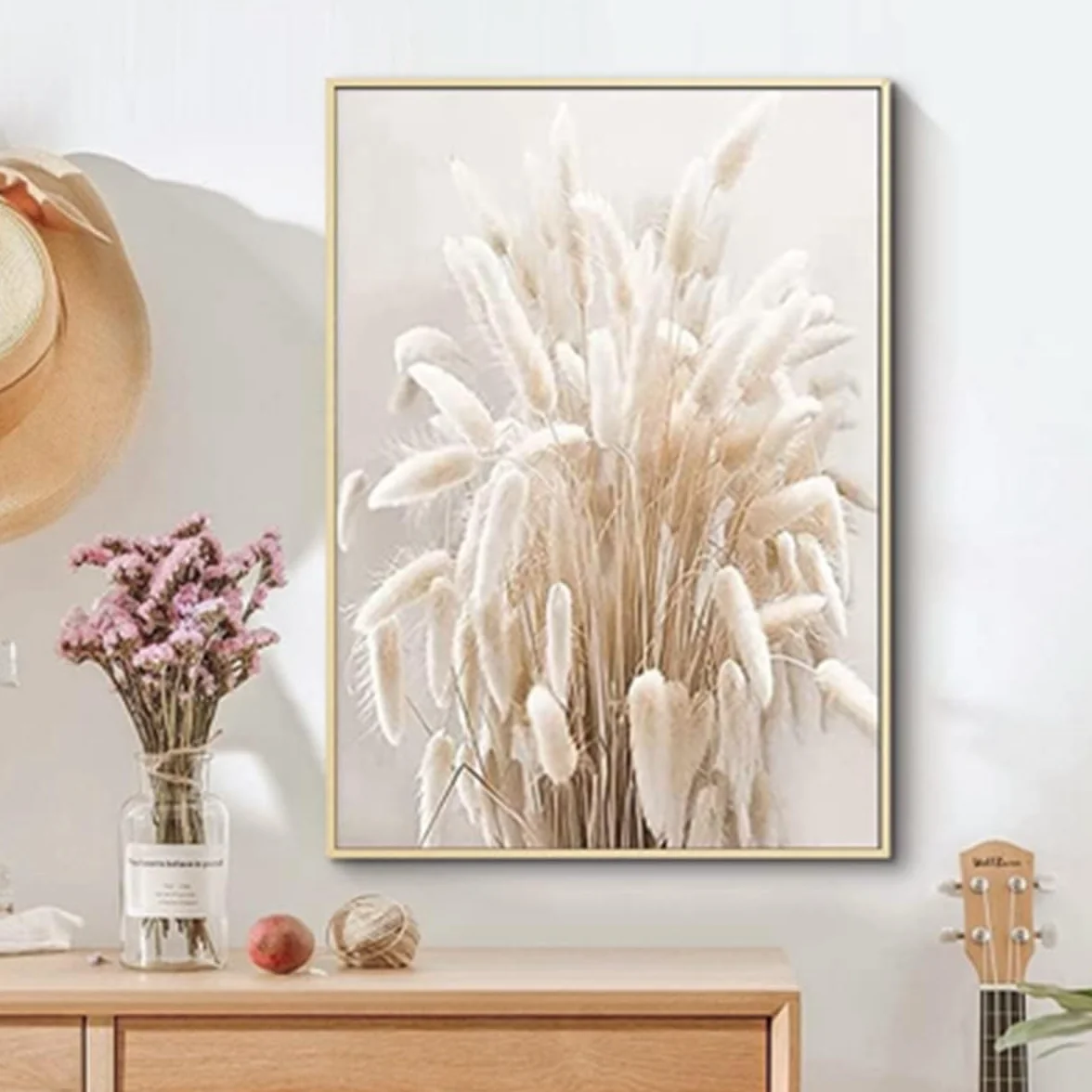 ZFTCN Zestaw 3 plakatów Boho abstrakcyjny rysunek kobiety liście botaniczne wydruki bez ramki 50 x 70 cm
