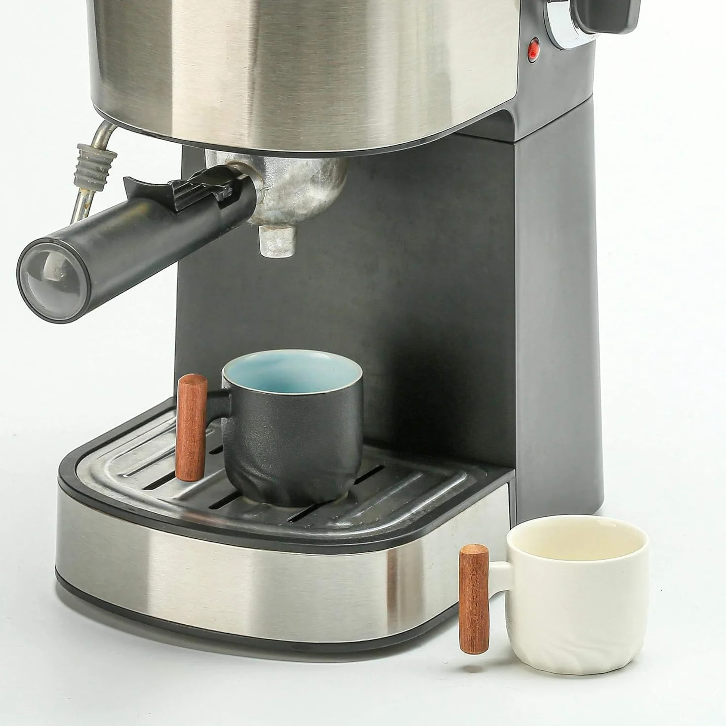 ERBO Zestaw 4 filiżanek do espresso 70 ml, filiżanki premium do espresso z uchwytem, mini filiżanki do herbaty, filiżanki do kawy z ceramiki, małe filiżanki do espresso, filiżanki do kawy do espresso