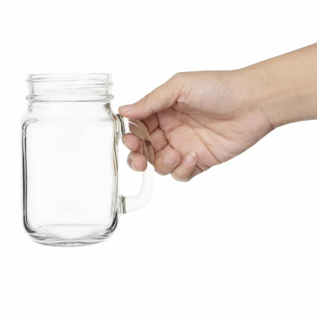 Olympia CE678 Szklanki do słoików na dżem 470 ml Kubki do picia piwa koktajlowego