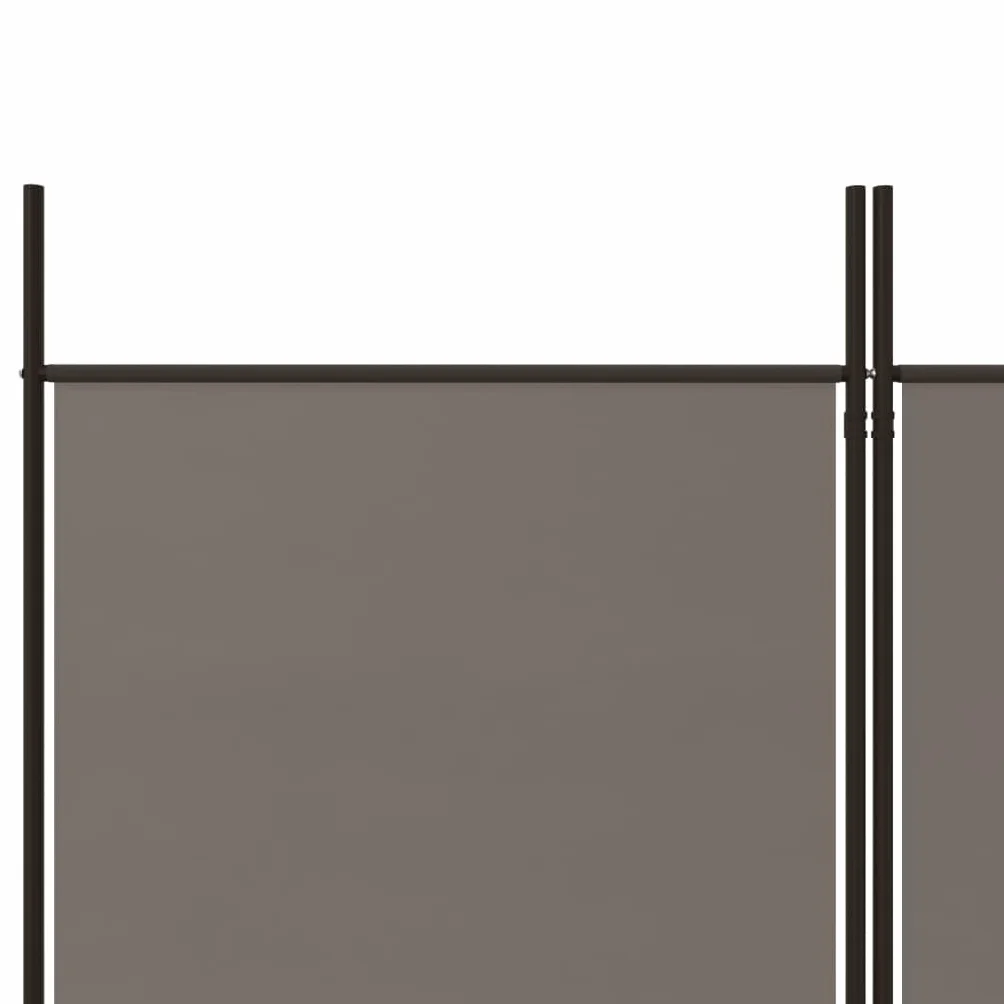 vidaXL Parawan 5-panelowy 250x220 cm antracytowy tkanina