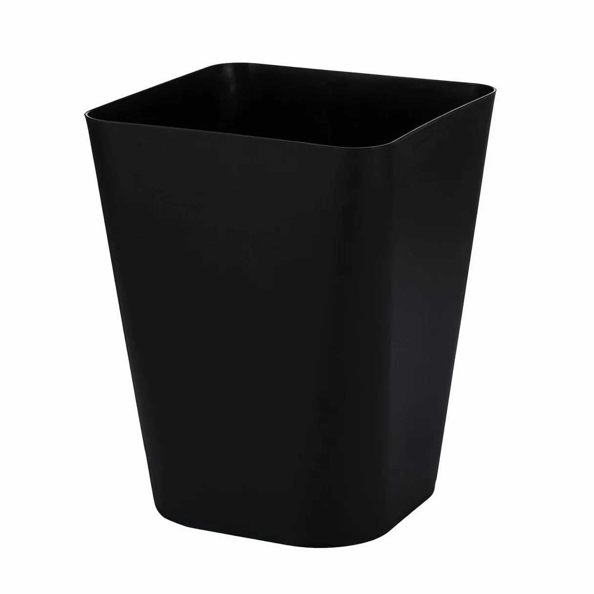 Kosz na śmieci 6102, z tworzywa sztucznego, idealny do pokoju dziecięcego, biura, kuchni, wysokość 29 cm, 12 l (czarny)
