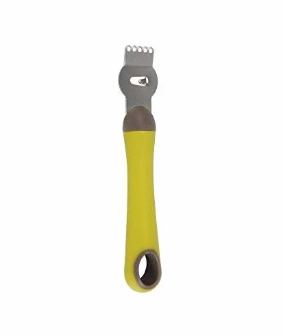 Gimel 518370 Zester, stal nierdzewna, zielony, 18,5 x 2,5 x 1,5 cm
