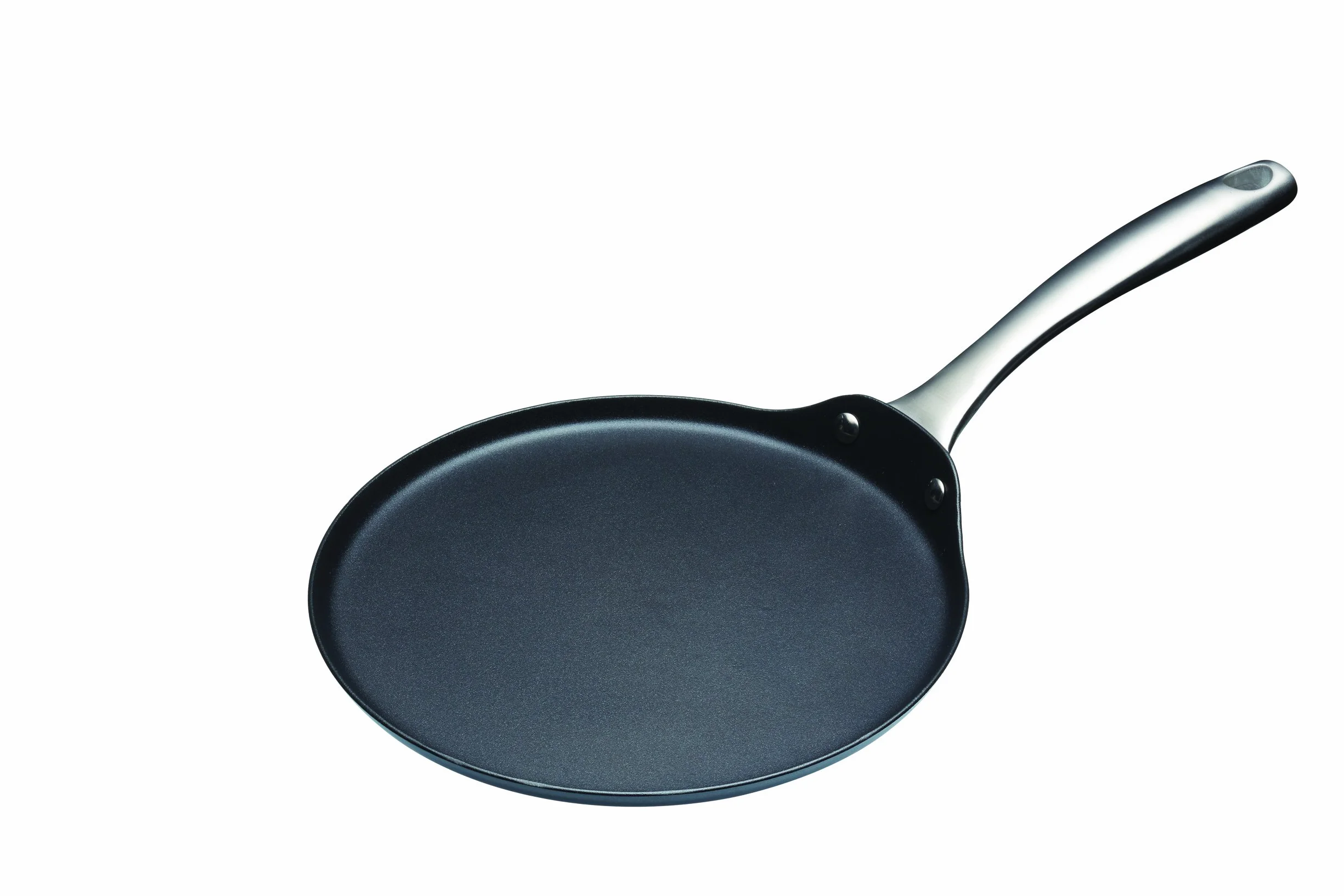 MasterClass Patelnia do Naleśników ze Stali Węglowej 24 cm, Nieprzywierająca, Indukcja, Czarny