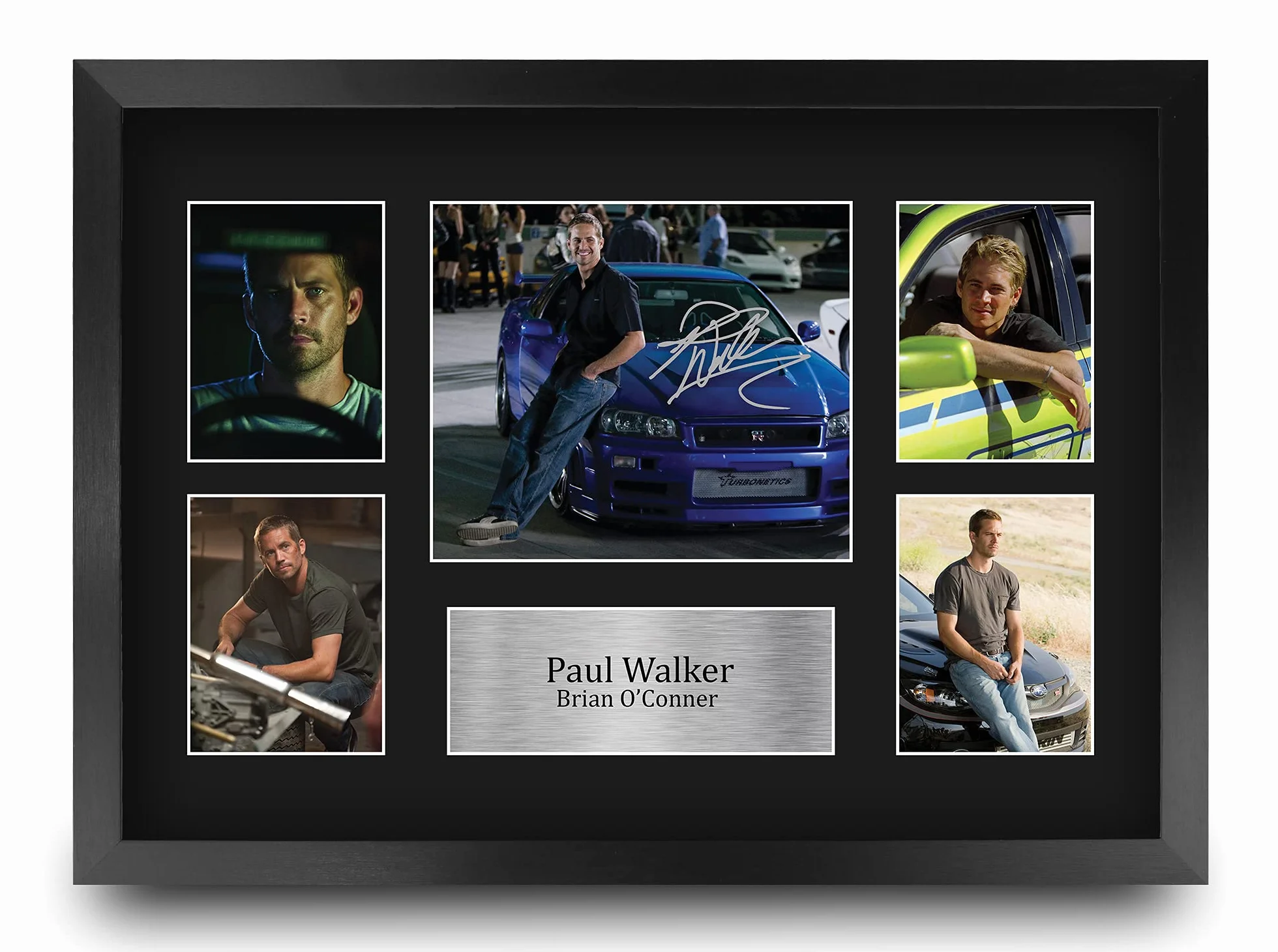 HWC Trading FR A3 Paul Walker Fast and Furious Prezenty Drukowane Podpisane Autografy Dla Fanów Pamiątek Filmowych - A3 Oprawiony
