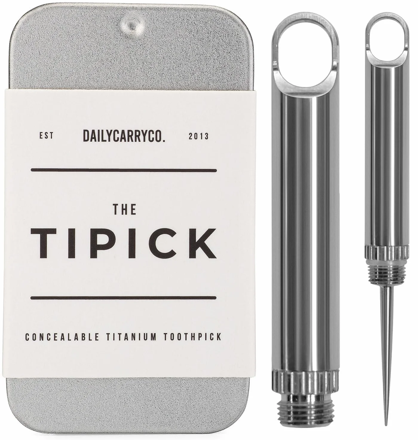 DAILYCARRYCO. Micro Tipick Outdoor Wykałaczka EDC Brelok Narzędzie Camping Piknik z etui ochronnym