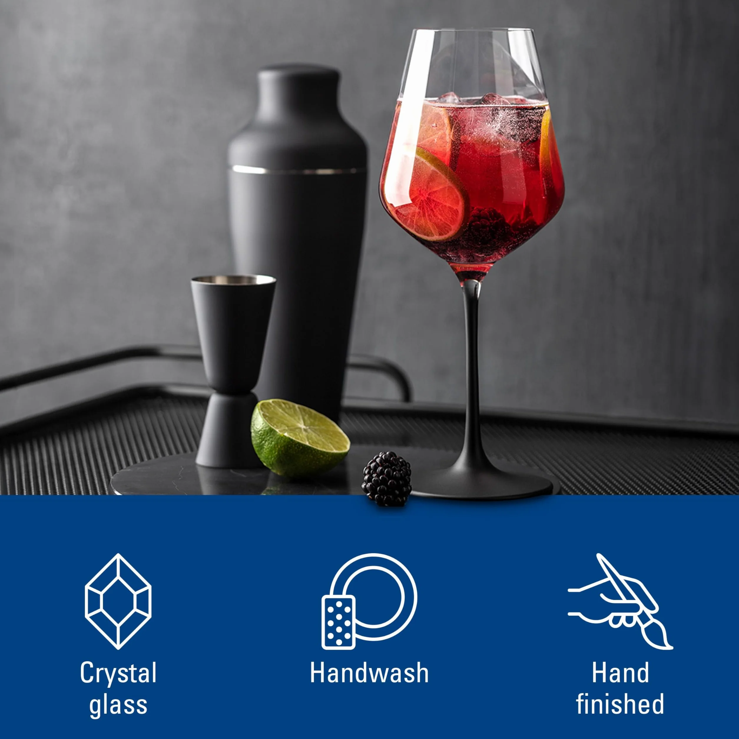 Villeroy & Boch Manufacture Rock zestaw kieliszków do czerwonego wina 4 sztuki 380 ml szkło kryształowe