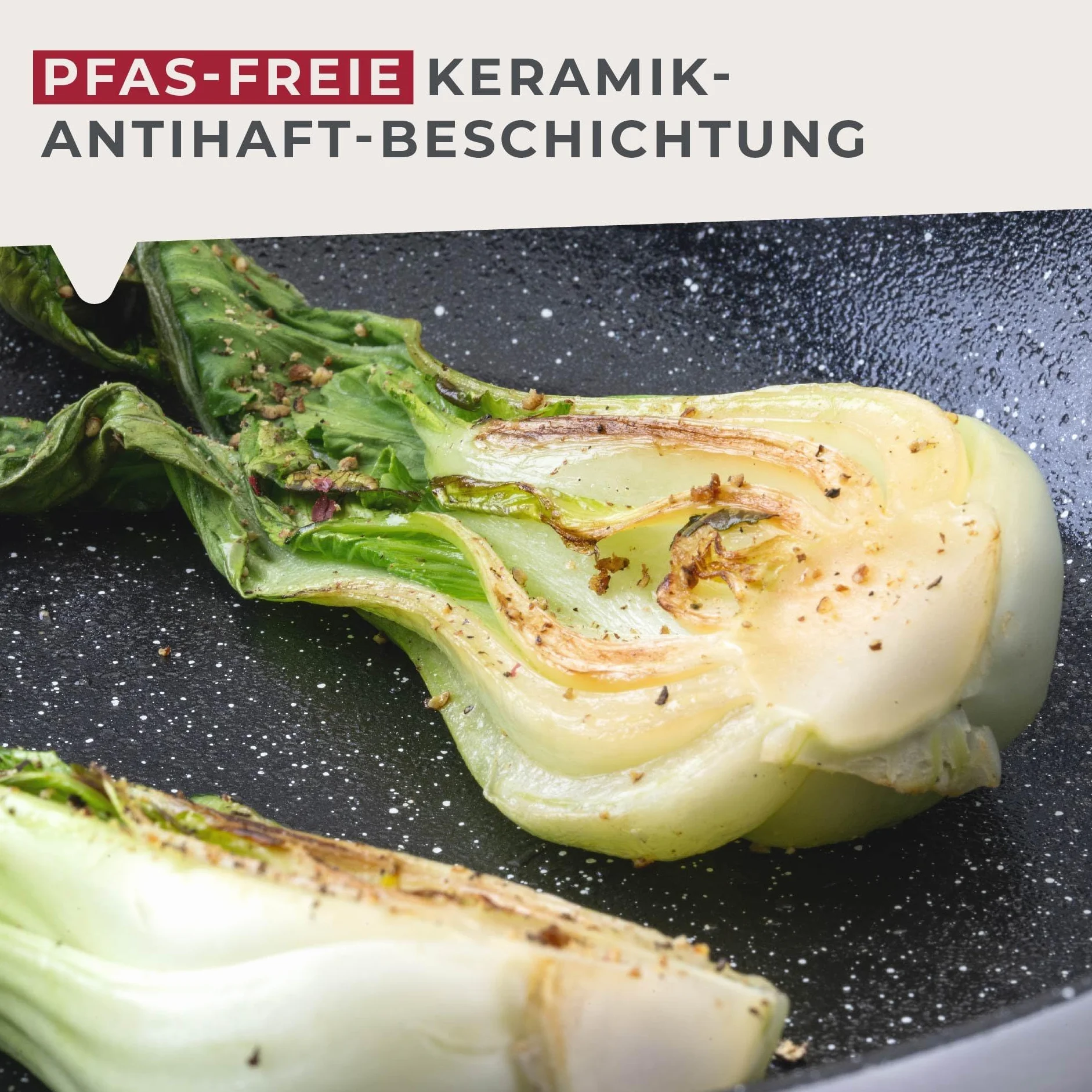 FACKELMANN Patelnia Essential Crisp 28 cm aluminium ceramiczna powłoka nieprzywierająca