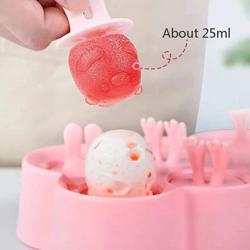 Foremki do lodów dla dzieci, 6 foremek do lodów na patyku, małe foremki do lodów popsicle, foremki do lodów szypułkowych, lizaki, mini foremki do lodów (zielone)