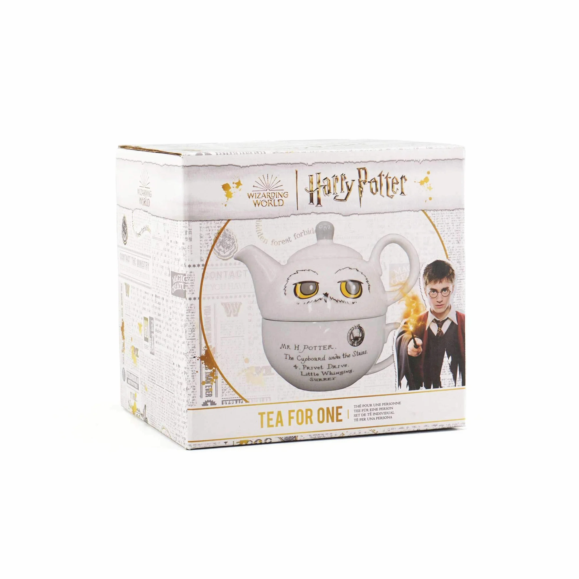 Harry Potter Half Moon Bay Hedwig zestaw do herbaty kubek sowa dzbanek czajniczek