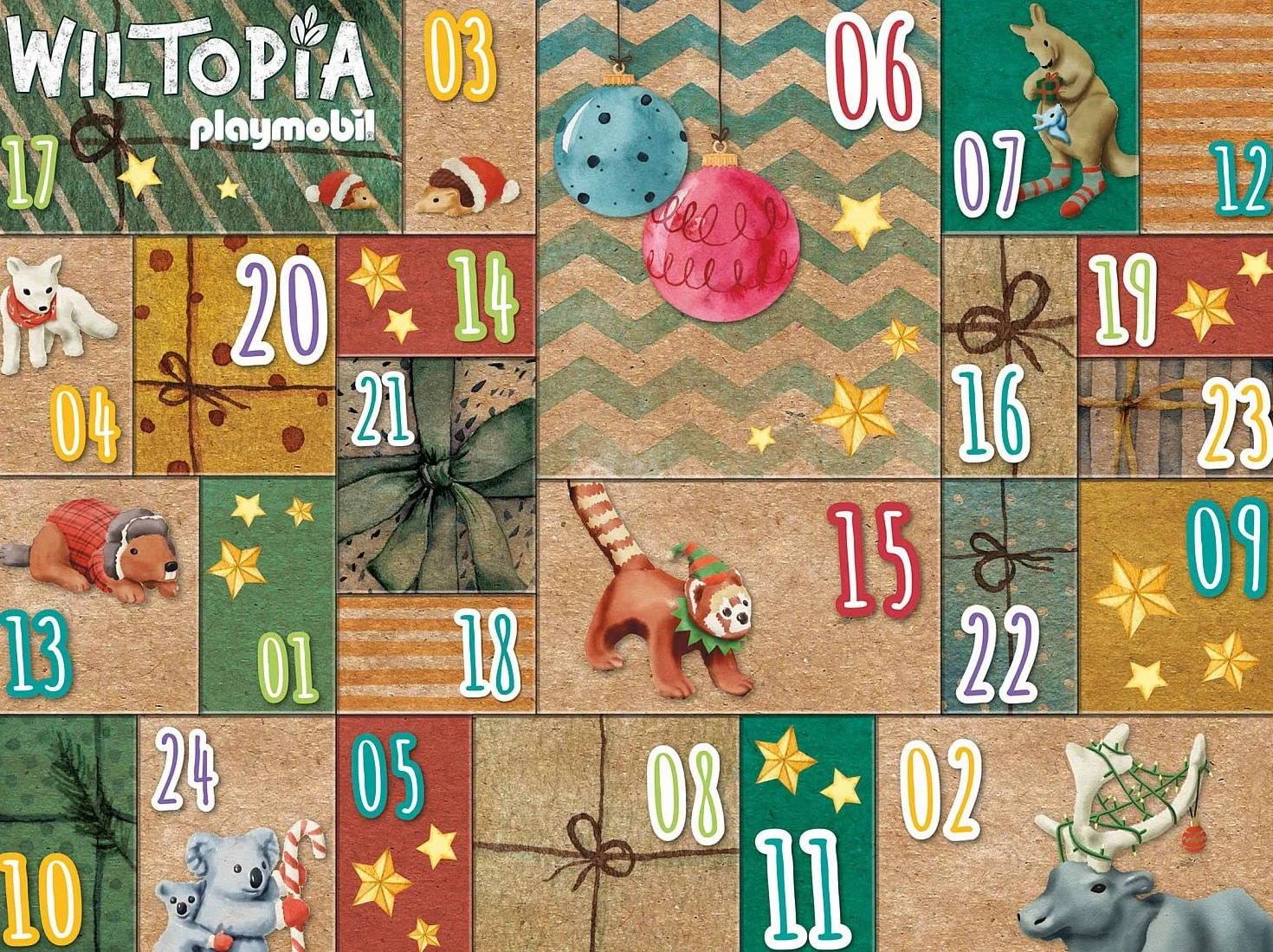 PLAYMOBIL Wiltopia 71006 Kalendarz DIY Podróż po świecie zwierząt od 4 lat