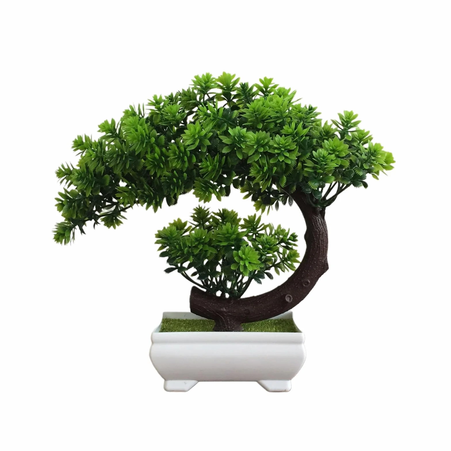 Sztuczne drzewo, zielone sztuczne drzewko bonsai, sztuczne tworzywo sztuczne bonsai, naturalne łagodzenie zmęczenia, dekoracja na balkon, do ogrodu, biura