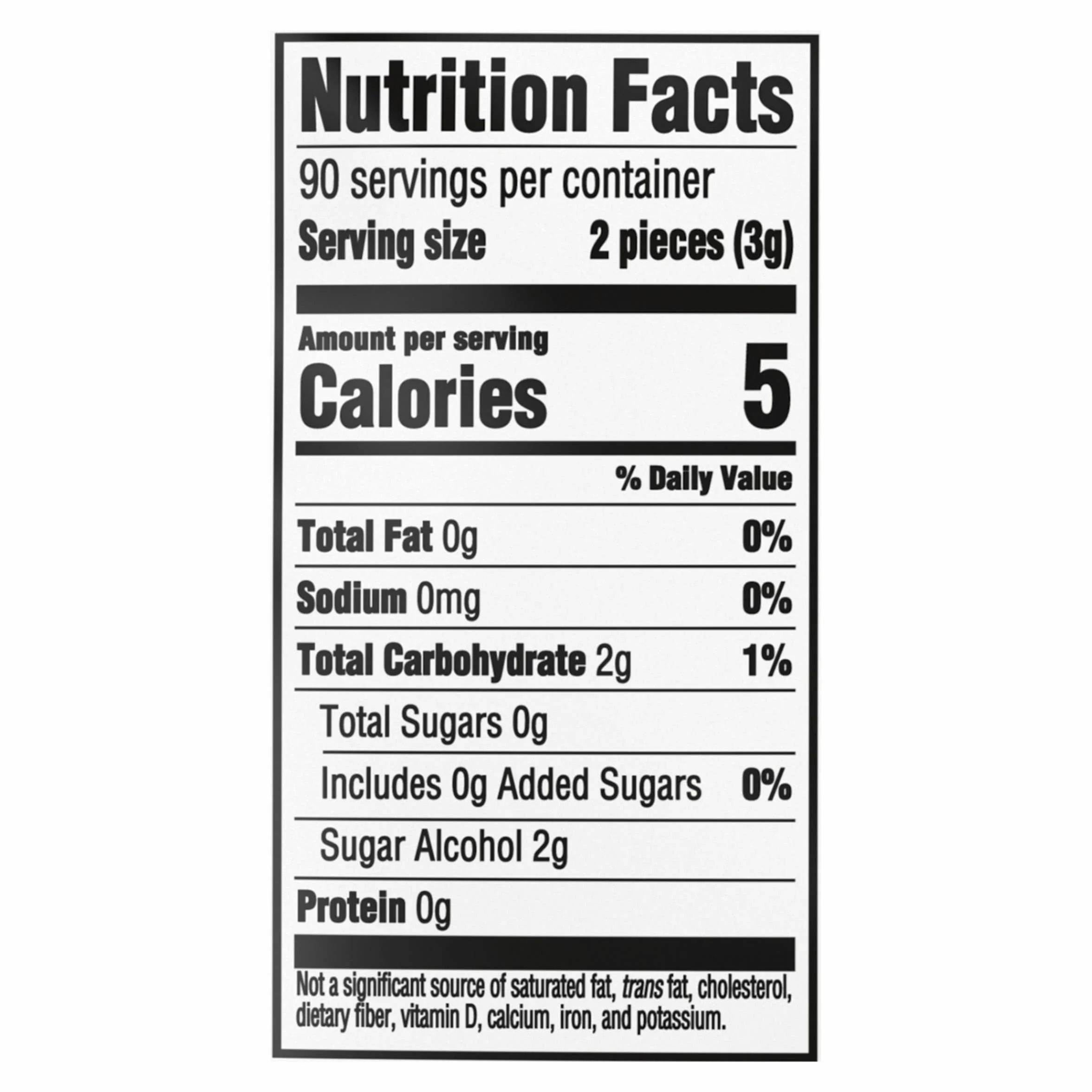 Trident White Peppermint Sugar Free Gum, 180 Pieces