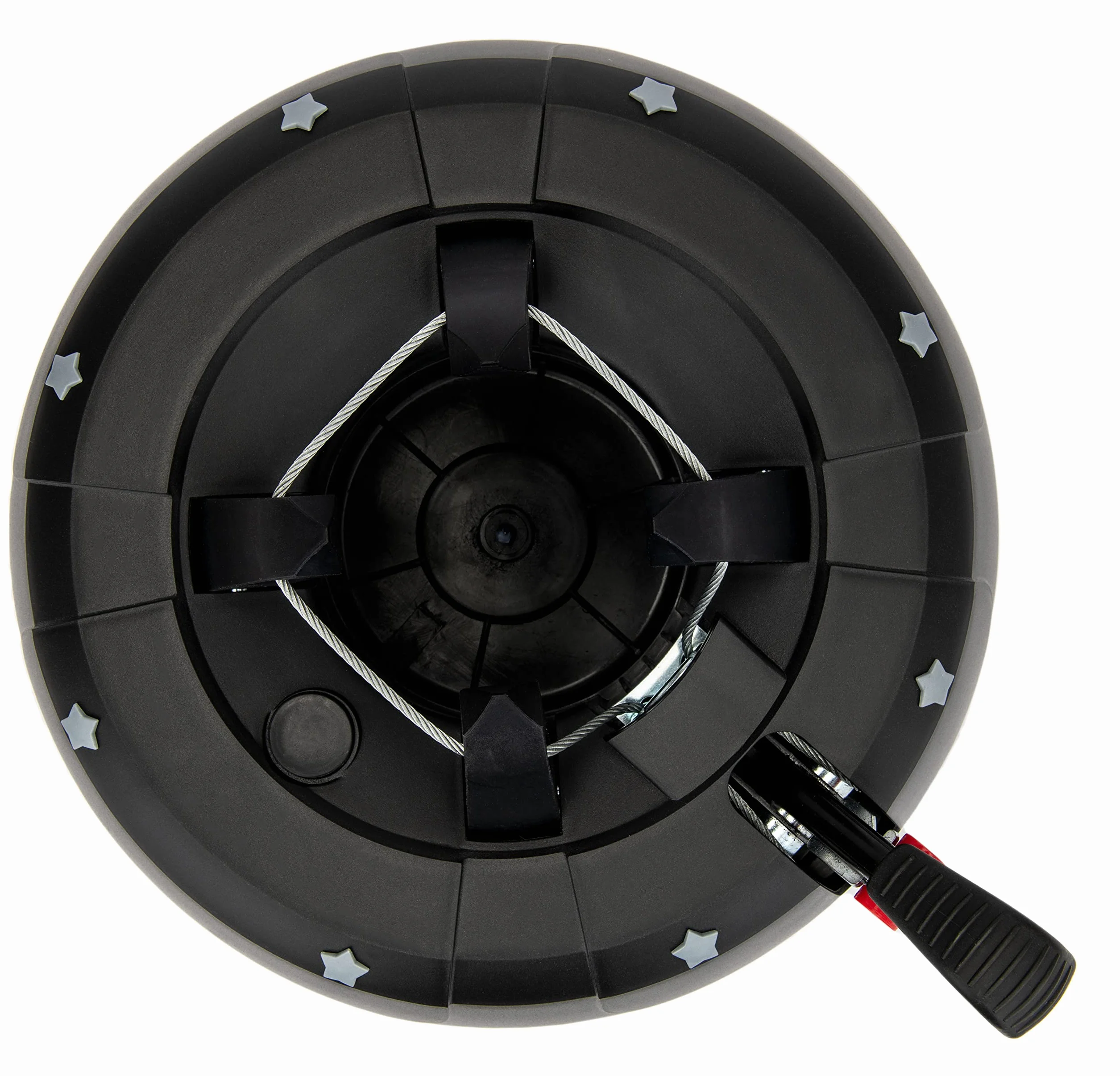 Star-Max Christbaumständer by F-H-S, Start 1, Farbe Anthrazit, Modell 2020, für Baumhöhe 2,0m, Weihnachtsbaumständer mit Fusshebelfunktion und Einseiltechnik, Start-Max, 32,5 cm
