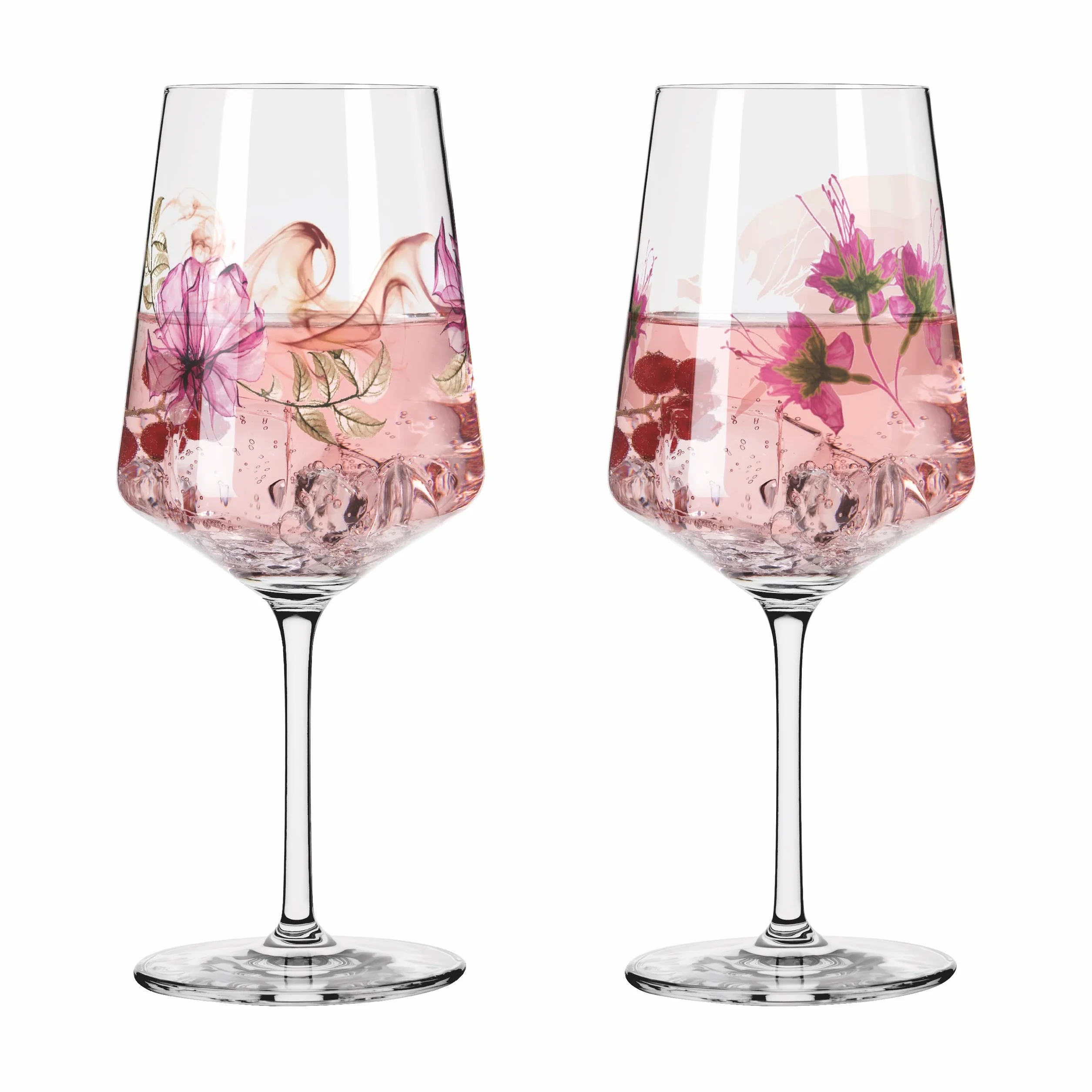 RITZENHOFF Kieliszek do aperitifu 500 ml zestaw 2 szt. seria Sonet letni nr 4 motyw roślinny Made in Germany