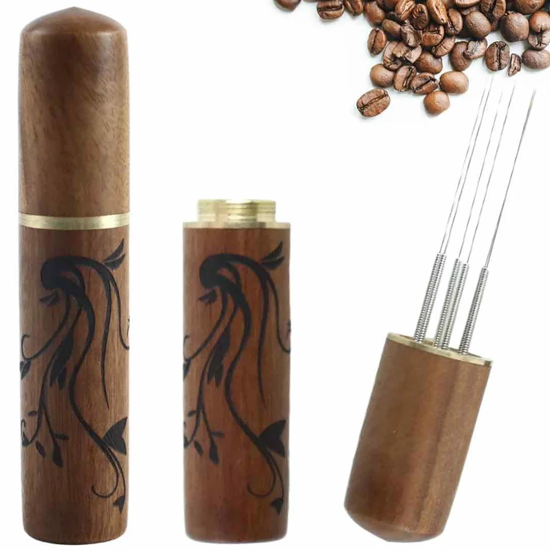 WDT Werkzeug, 6 cienkich igieł 0,4 mm, narzędzie do dystrybucji, do kawy i espresso, shakera proszku