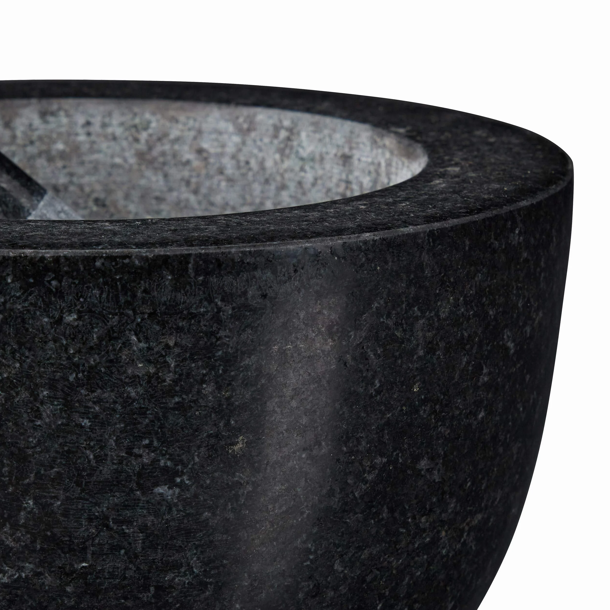 Relaxdays Moździerz z tłuczkiem, granit, polerowany, do przypraw i ziół, pojemność 750 ml, zaprawa kamienna D: 20 cm, ciemnoszary