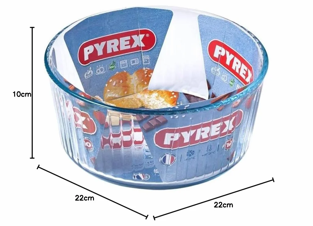 Pyrex Naczynie Szklane 22 cm x 22 cm x 10 cm