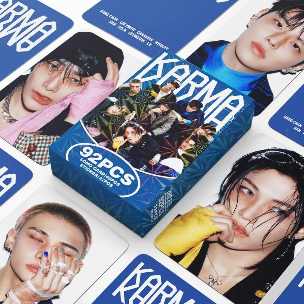 Yuto Stray Kids Album z fotokartkami 92 szt. Album Stray Kids Karma Karty z zdjęciami Karma karta lomo Karty lomo Prezent Merch dla chłopców i dziewczyn