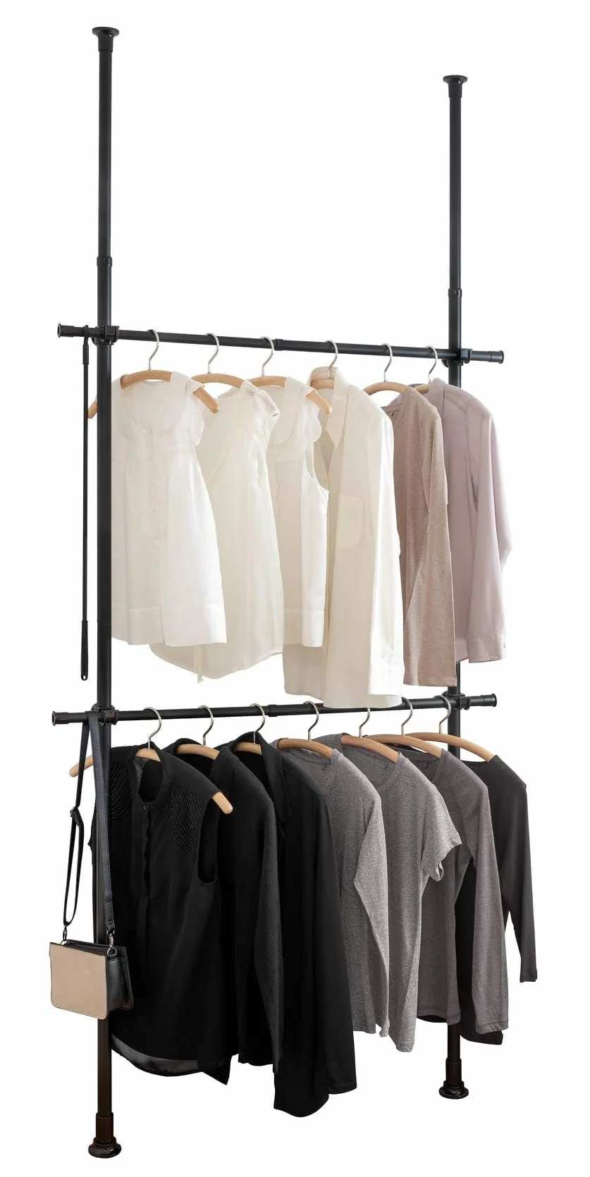WENKO Herkules Basic Teleskopowy system garderoby regulowany czarny