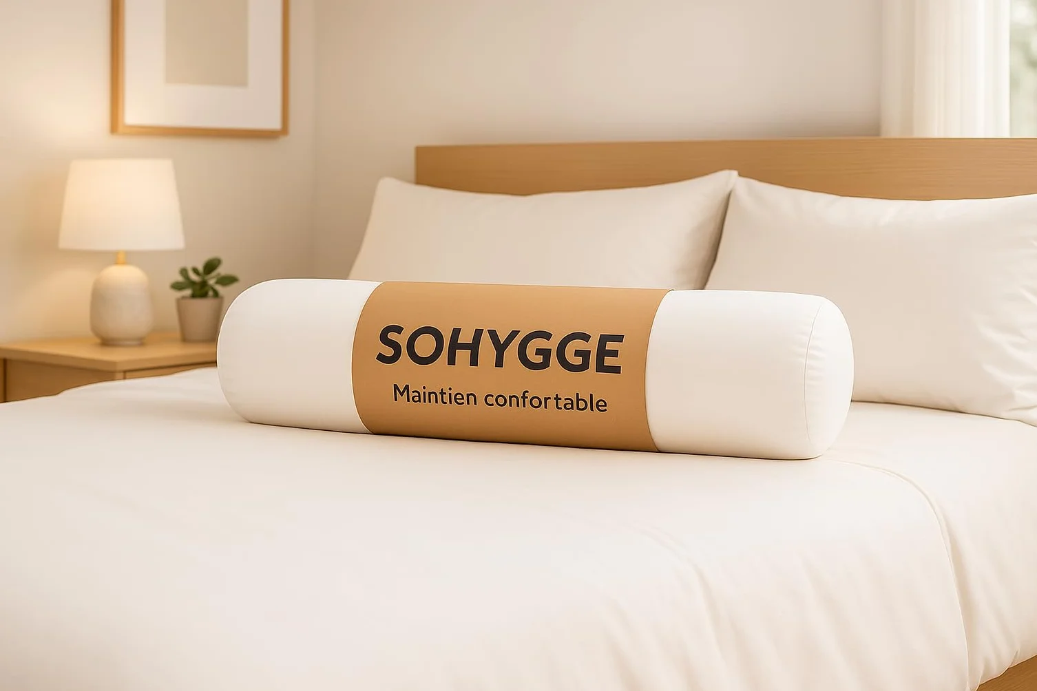 SOHYGGE - Wałek 180 cm – ergonomiczna poduszka długa z miękkiej mikrofibry | wypełnienie 3D z recyklingu | wyprodukowano w Europie | certyfikat Öko‑TEX
