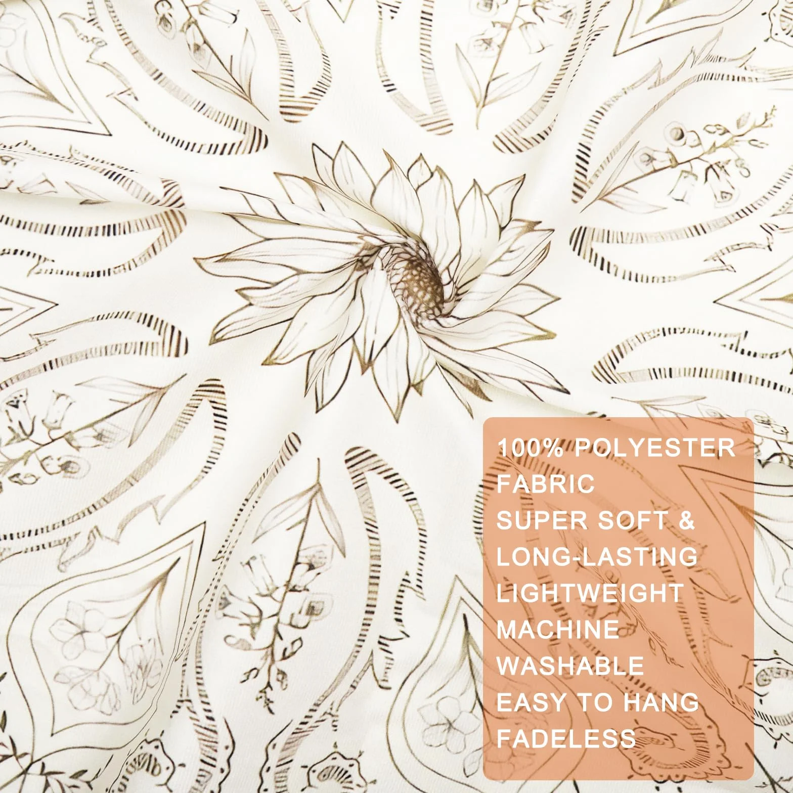 KQDRAVINE Mandala dywan ścienny, 152 x 130 cm, styl boho, chusta ścienna do salonu, sypialni, na kemping, do dekoracji ścian, chusta w stylu boho