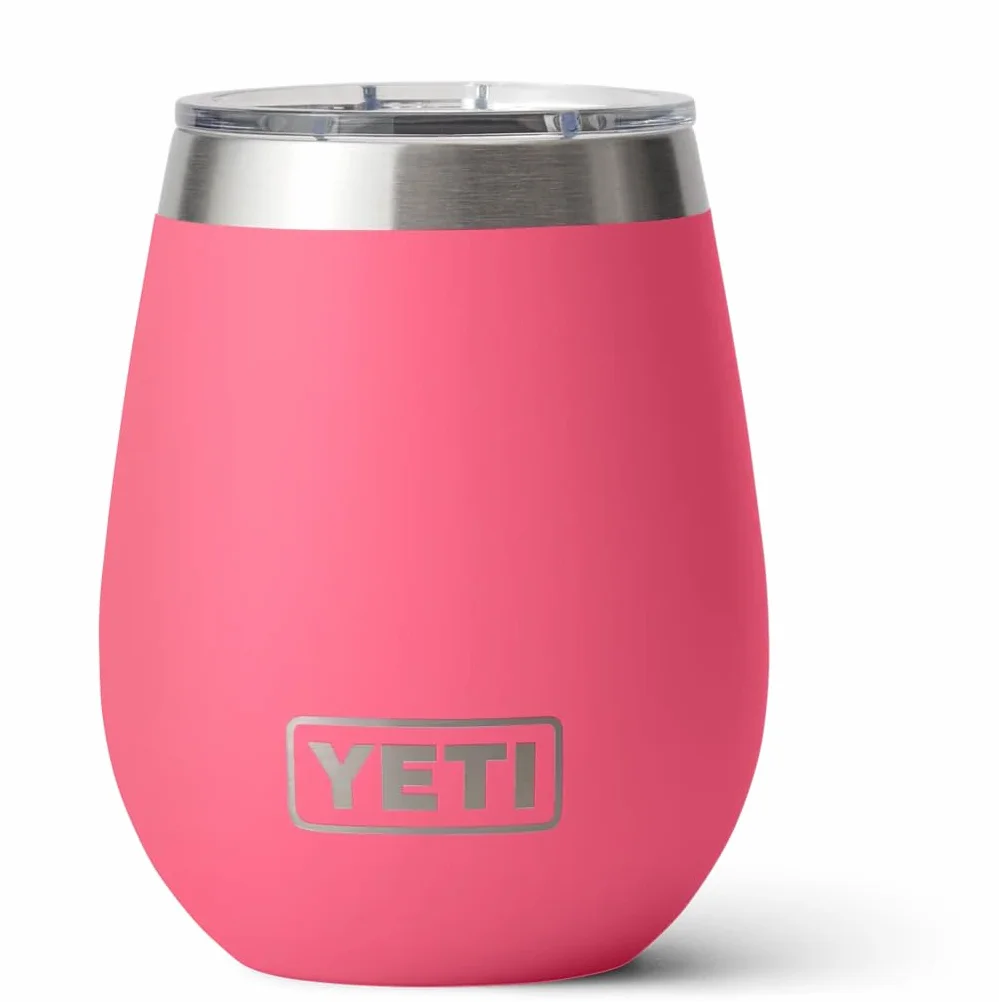 YETI Rambler kubek do wina izolowany próżniowo stal nierdzewna z pokrywką MagSlider różowy