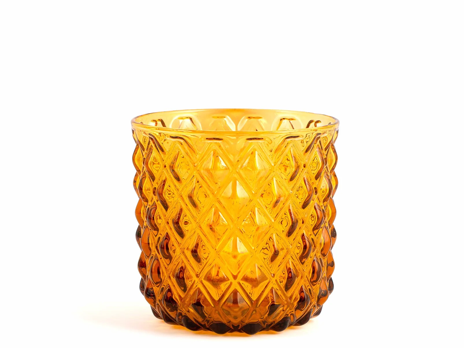 H&h murano zestaw 6 szklanek, szkło, bursztyn, cl30