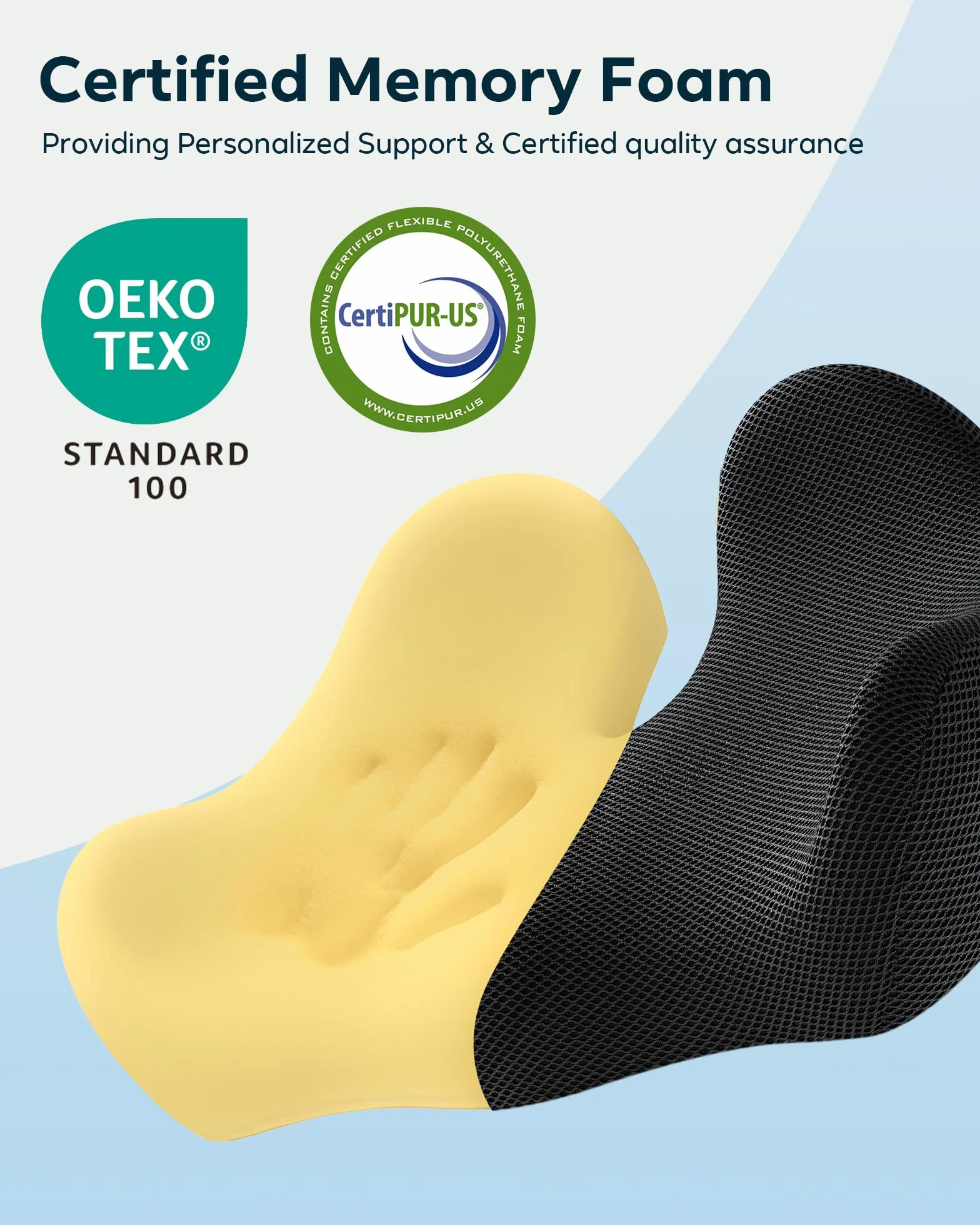 Poduszka na krzesło biurowe ortopedyczna z pianką pamięciową ergonomiczna